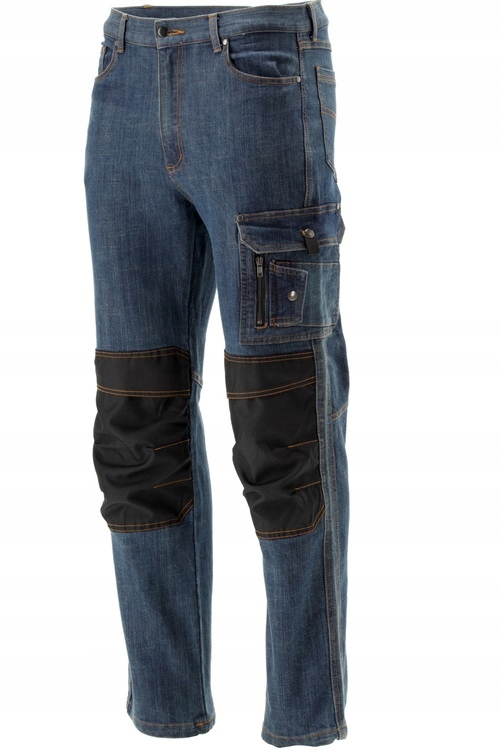 Pracovní Kalhoty Yato Mara Stretch Jeans Montérské Modré Velikost XXL