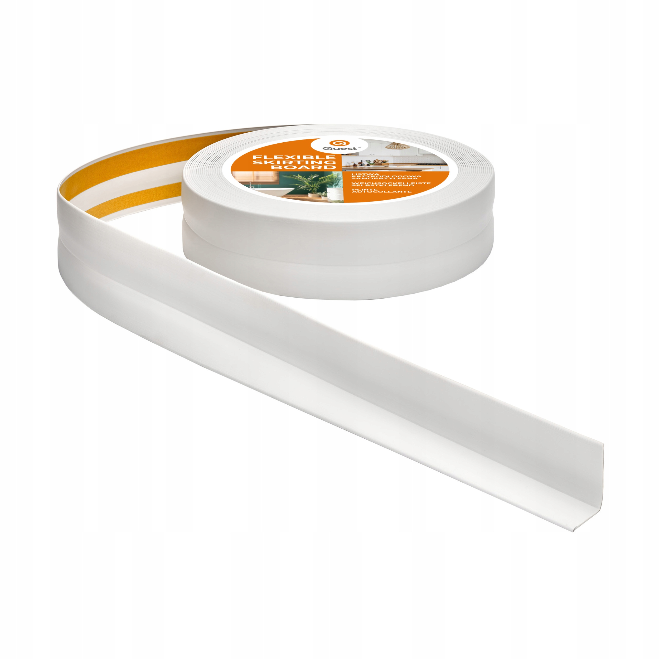 Podlahová lišta samolepicí Pvc 32/23 světle šedá 20 m