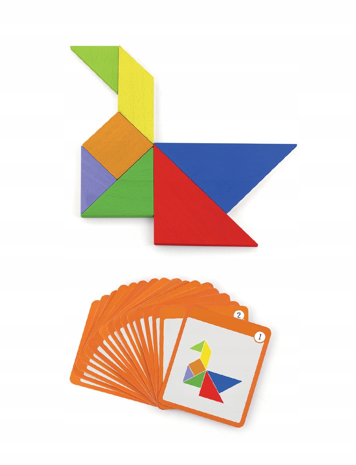VIGA TANGRAM DREWNIANA UKŁADANKA MAGNETYCZNA ŁAMIGŁÓWKA KLOCKI FIGURY Kod producenta 50643