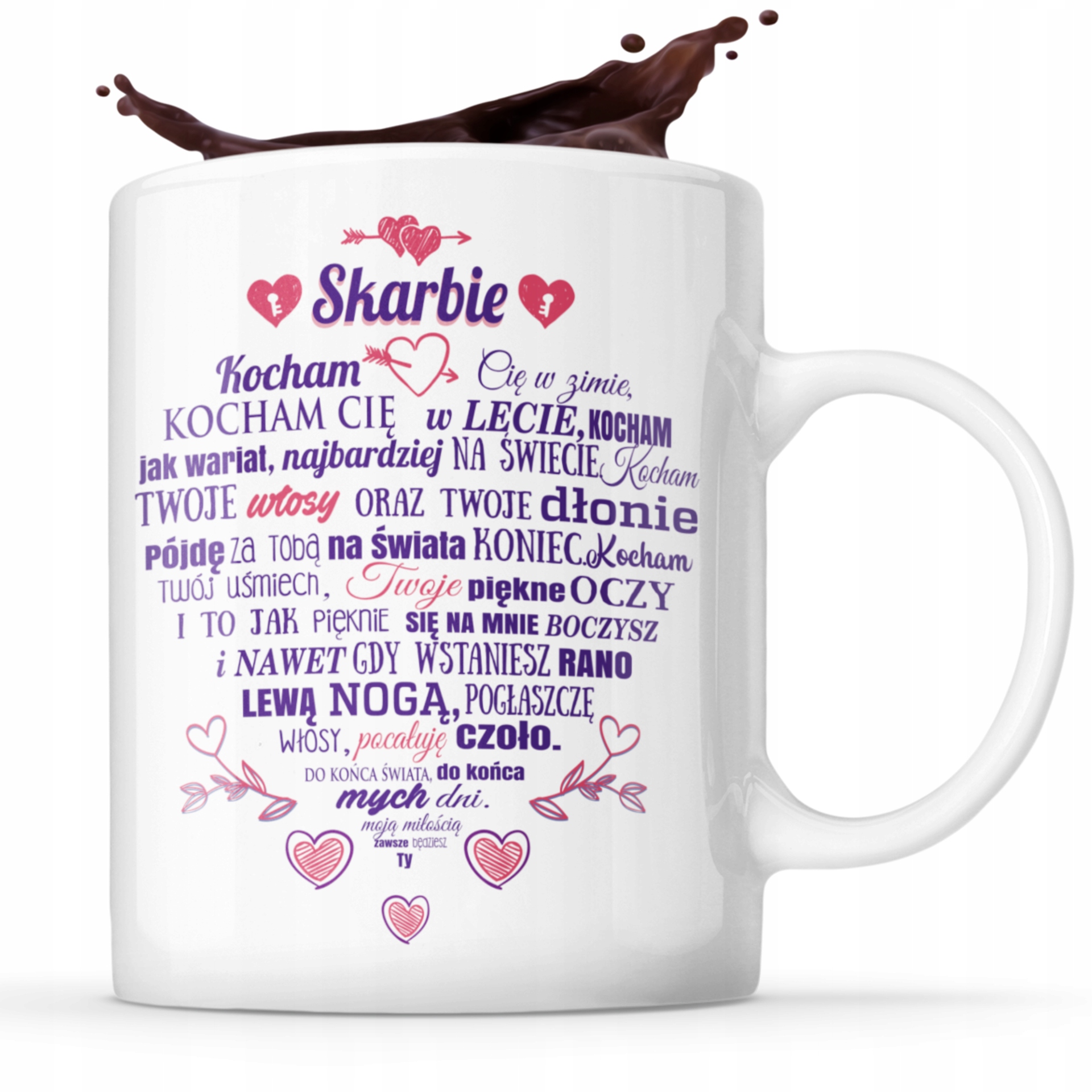 

Kubek Skarbie Kocham Cię Na Walentynki