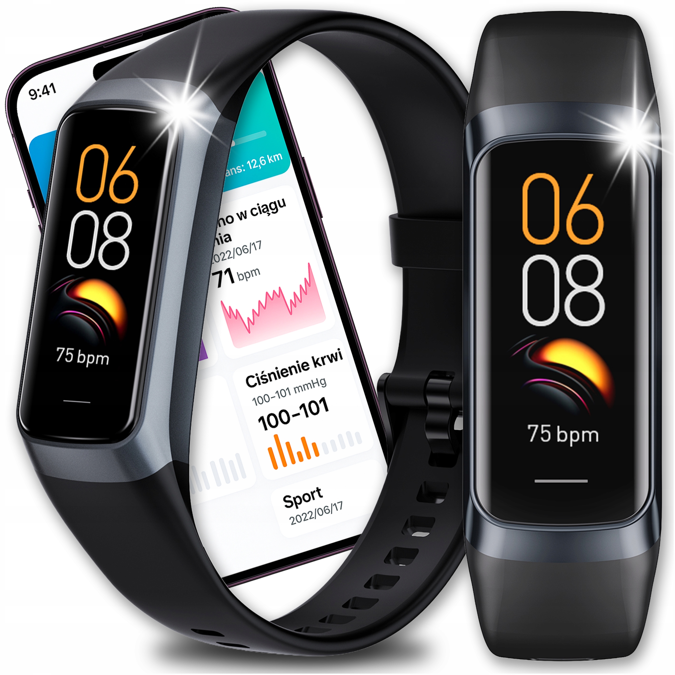 Smartwatch Smartband Damski Rozmowy Sport Ciśnienie Menu Polskie