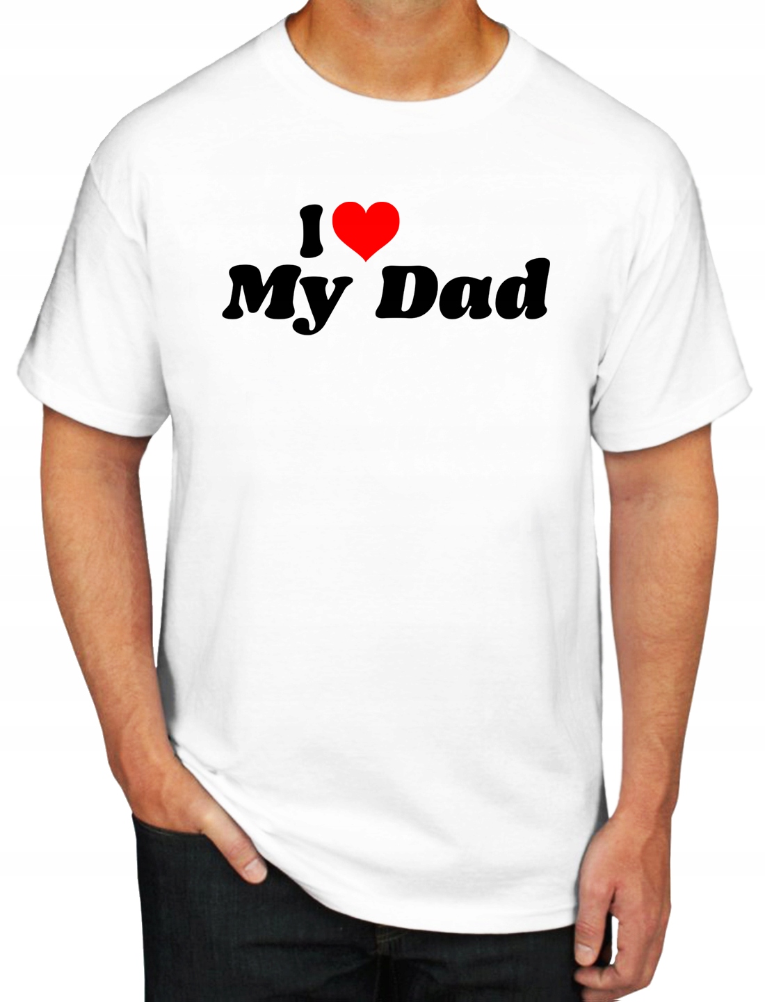 

T-shirt Męska Tata Dzień Ojca Kocham Śmieszne XL