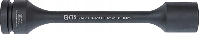 Nasadka 1" udarowa 30 mm 6-kątna długa 350 Nm
