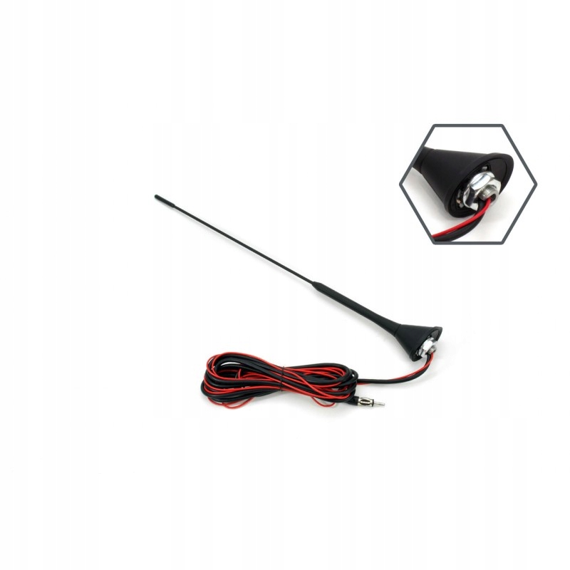 

Uniwersalna Antena Samochodowa Ze Wzmacniaczem Fm