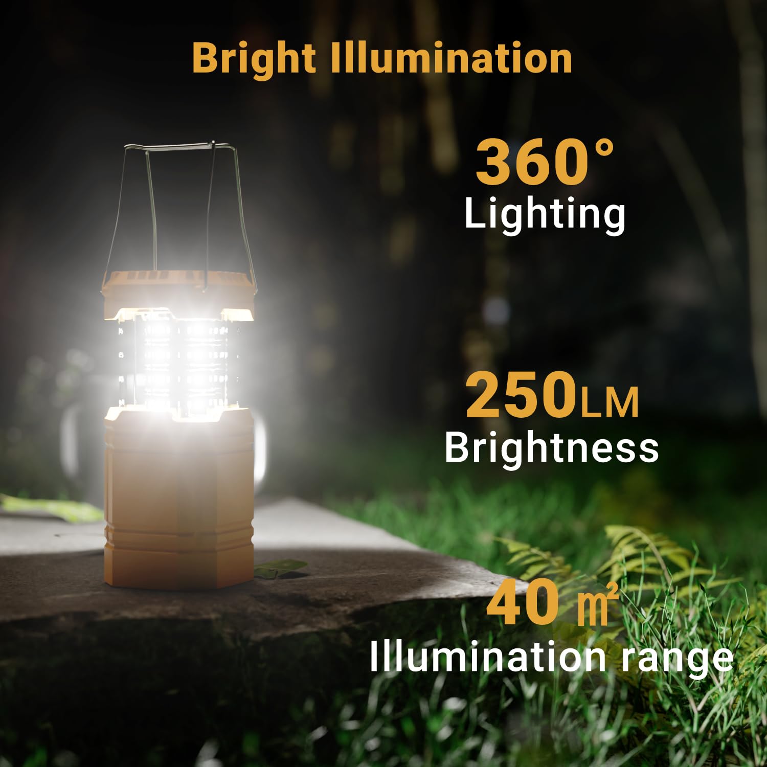 LED SOLARNA LAMPA KEMPINGOWA WODOODPORNA LATARNIA Z AKUMULATOREM 3000MAH — miniatura 2