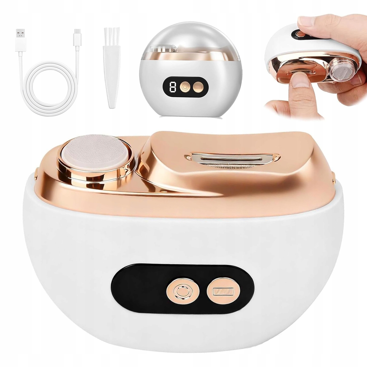 Elektrický Ořezávač S Led Pro Domácí Cestovní Kancelář, Automatické Leštění