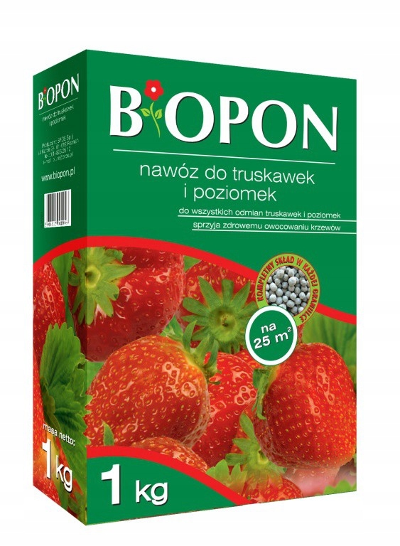 

Nawóz do Truskawek i Poziomek Biopon Granulat 1KG