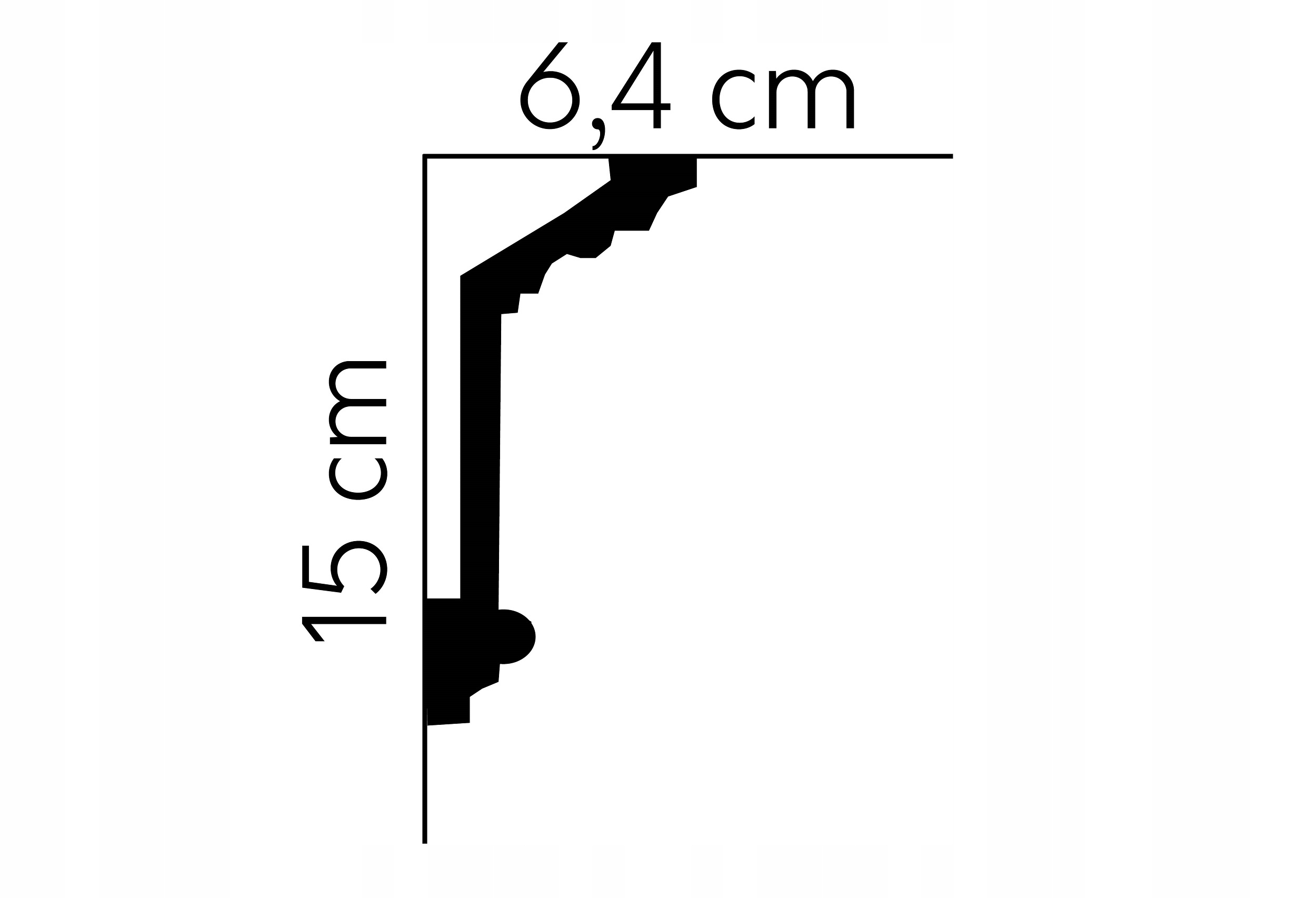LISTWA SUFITOWA MDA072 Mardom. PRZYSUFITOWA. GZYMS Marka Mardom