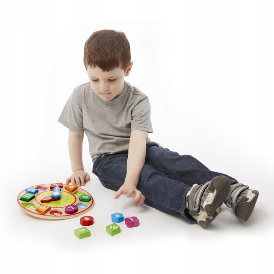 MELISSA DOUG DREWNIANY ZEGAR SORTER KOLOR KSZTAŁT Kod producenta 1095845