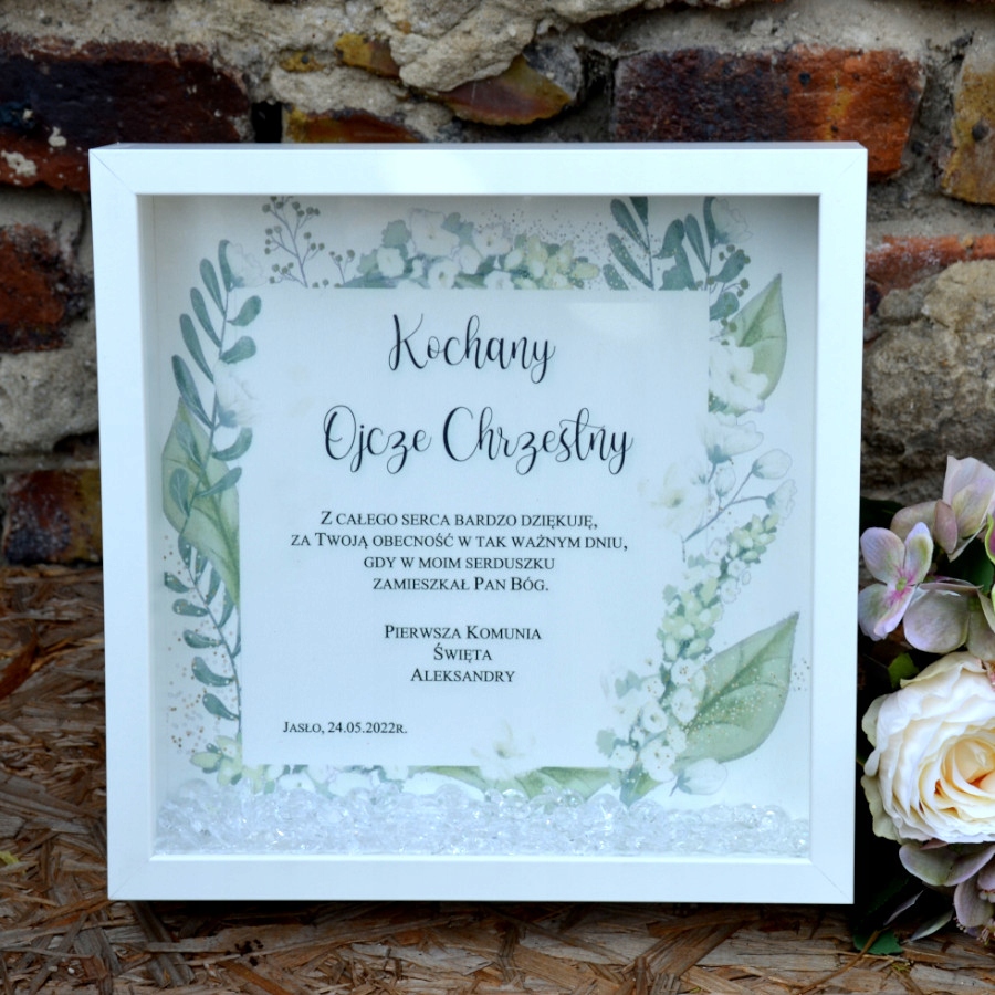Podziękowanie Ramka I Komunia dla Matki Chrzestnej Okazje komunia