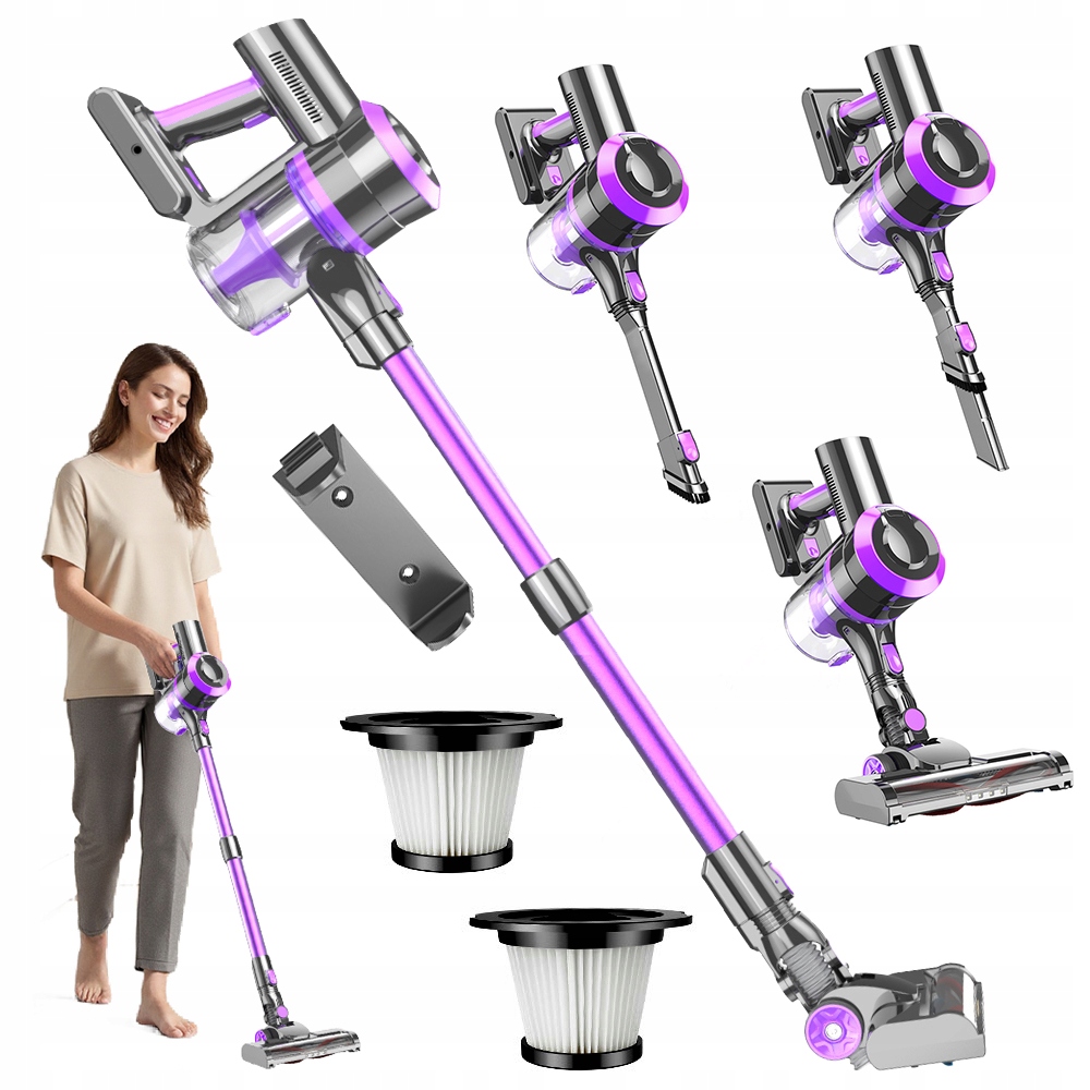 Nowoczesny Odkurzacz Pionowy Z Elektroszczotką 400W I Systemem Filtracji