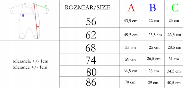 Nicol Pajac bawełniany czarno-biały Viki r.62 198032 Marka Nicol