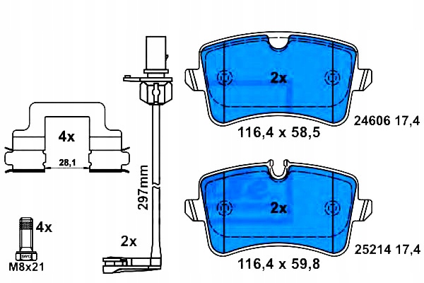 Ate Kostky Ham. Audi Zadní A8 2,0-6,3 09- Asistent řidiče #28