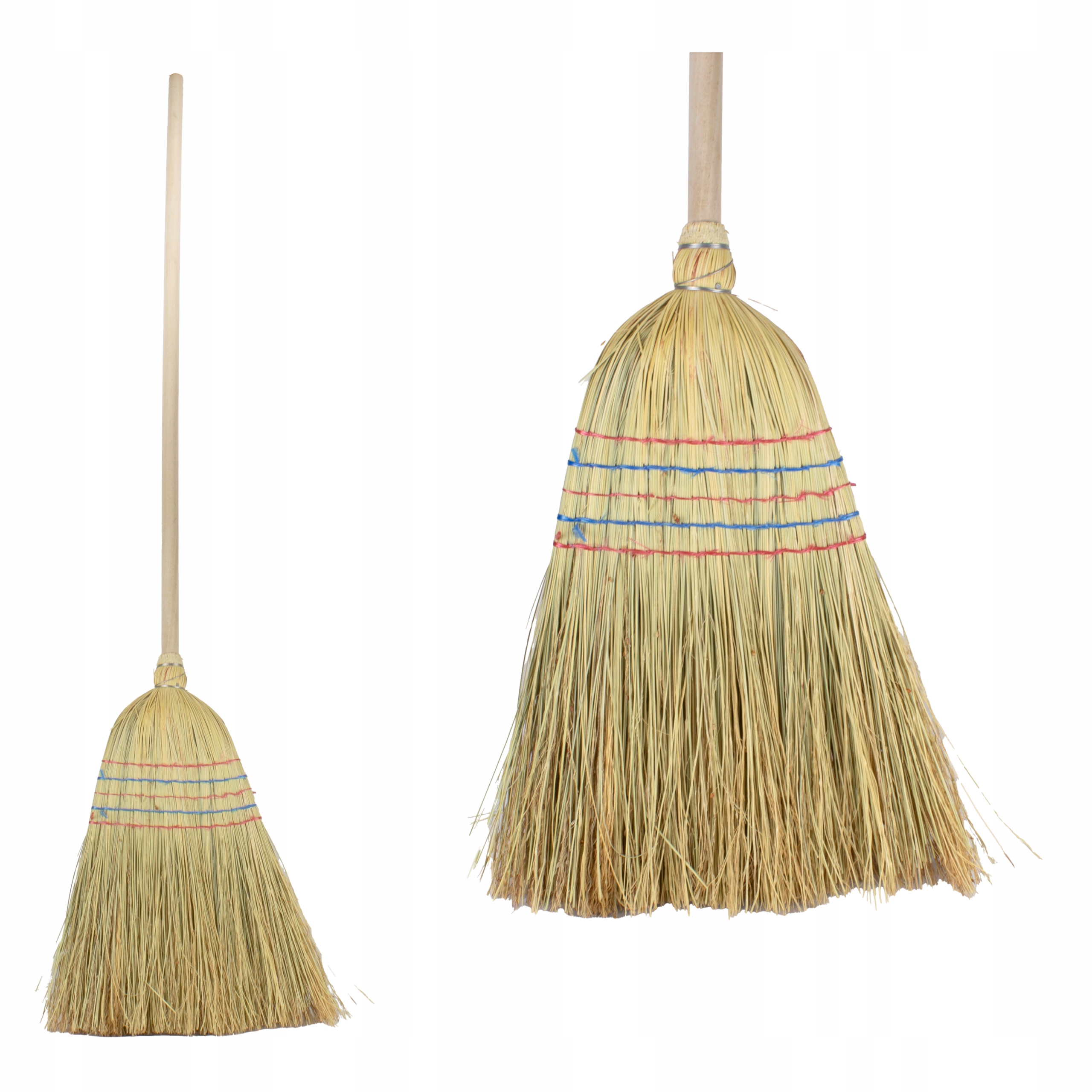 Levně Smeták sorgo 140 cm s dřevěnou rukojetí, silný pro zametání venku