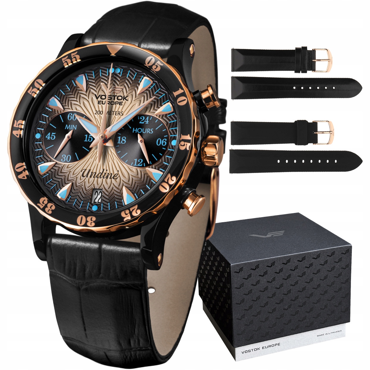 Dámské hodinky Vostok Europe VK64-515E627 černé