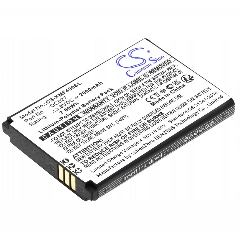 Akumulator do routera mobilnego DC027 4G LTE 2000 mAh Li-Polymer