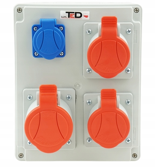 Stavební Rozvaděč 2 X 400V 16A 1 X 400V 16A 1 X 250V 16A