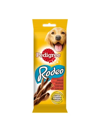 5 x Pedigree Rodeo pamlsek pro psy s hovězím masem 70 g