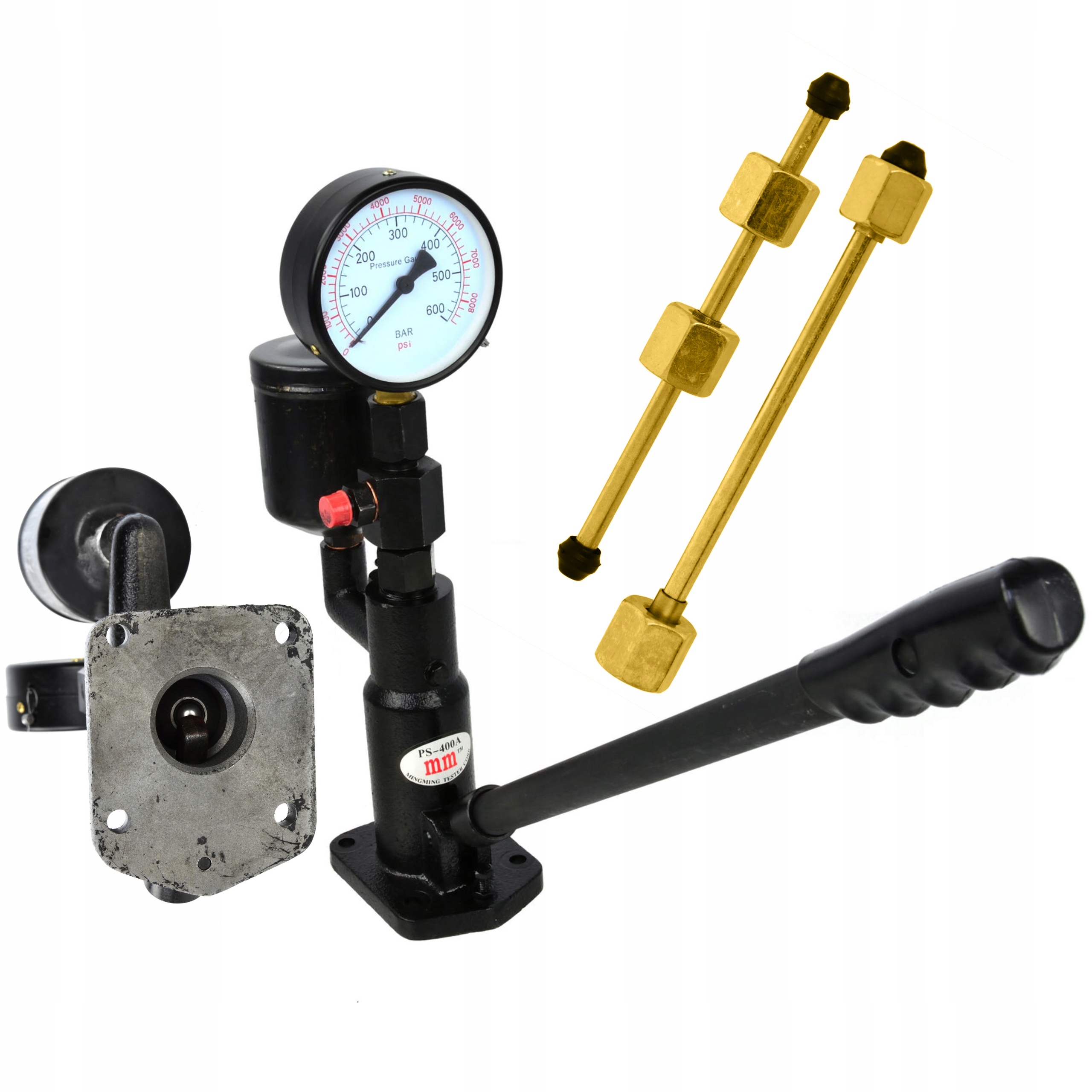 GEKO PRÓBNIK WTRYSKIWACZY MIERNIK TESTER 600 BAR DIESEL ADAPTERY G02658