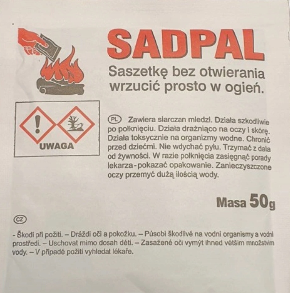 

Wypalacz Sadzy Sadpal II 50G Saszetka kominek