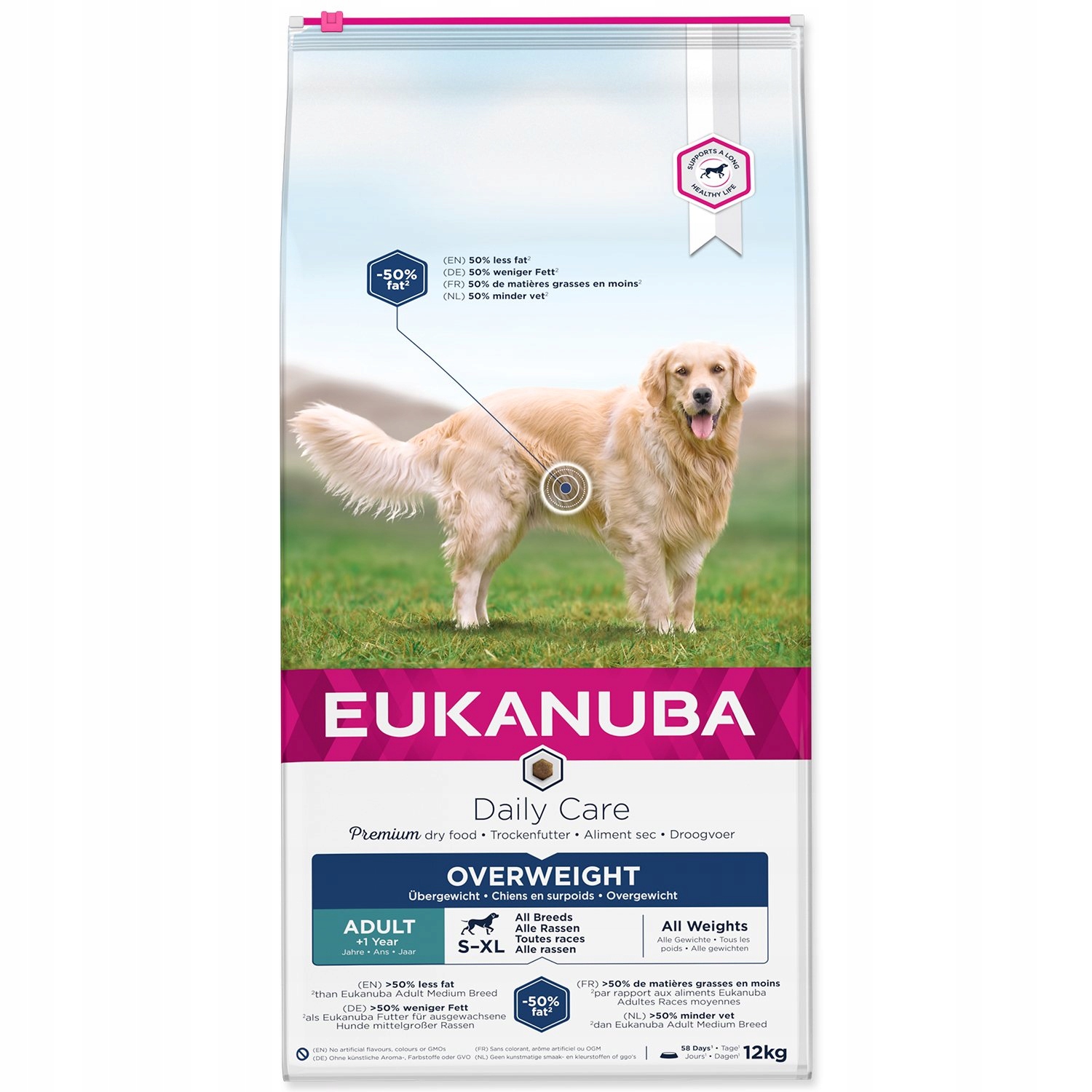 Levně Krmivo Eukanuba Daily Care Excess Weight 12kg