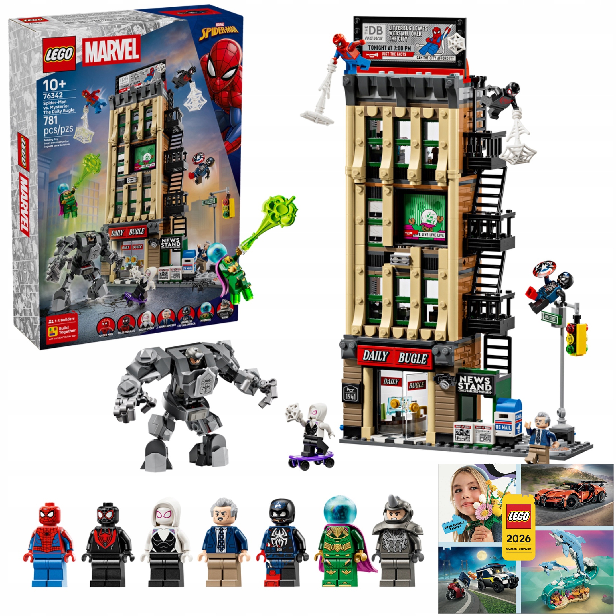 Lego Marvel Heroes 76342 Spider-Man vs. Mysterio: Útok na Daily Bugle