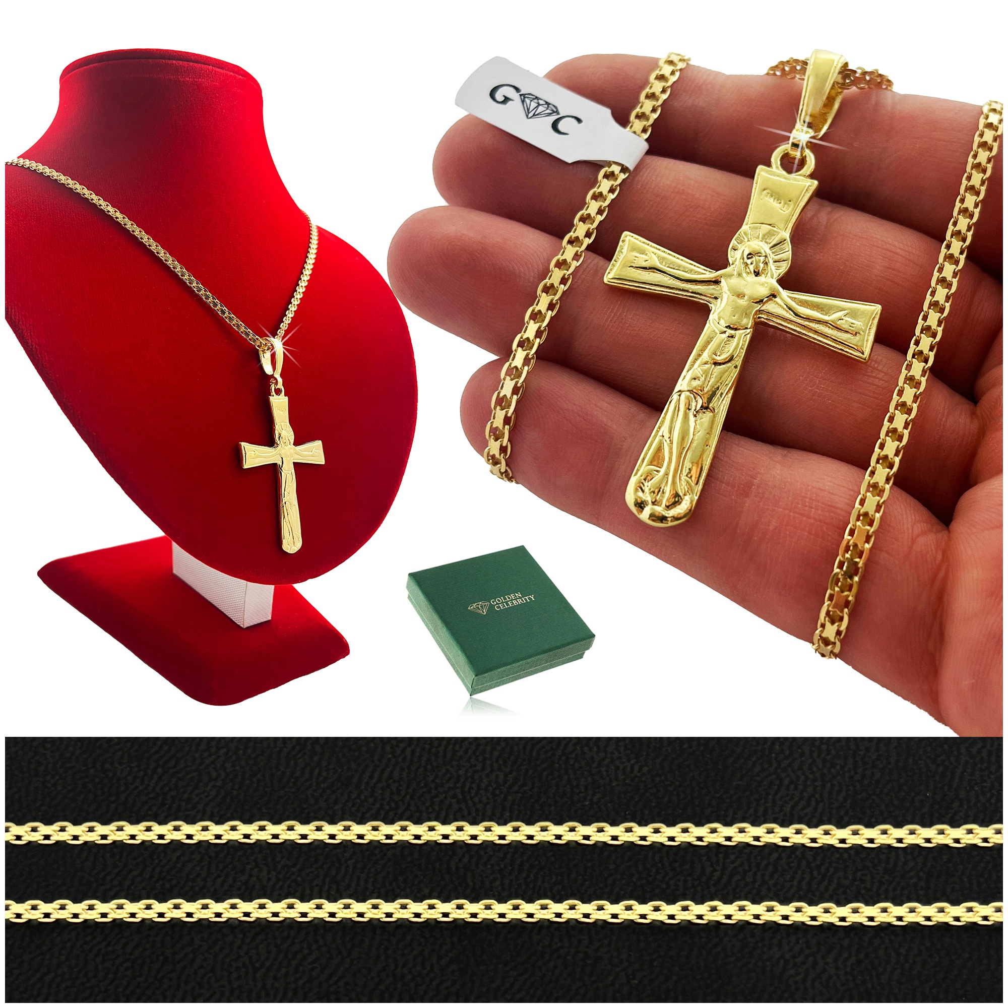Elegantní Zlatý Řetízek Pro Muže Bismark, Stříbro Pozlacené 925/585 Pro Syna