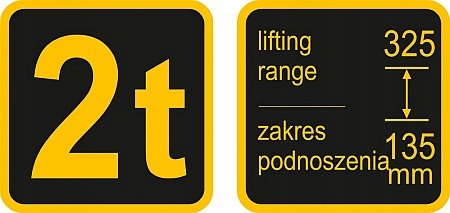 PODNOSNIK LEWAREK ZABA 2T 80111 VOREL guma Brand Vorel