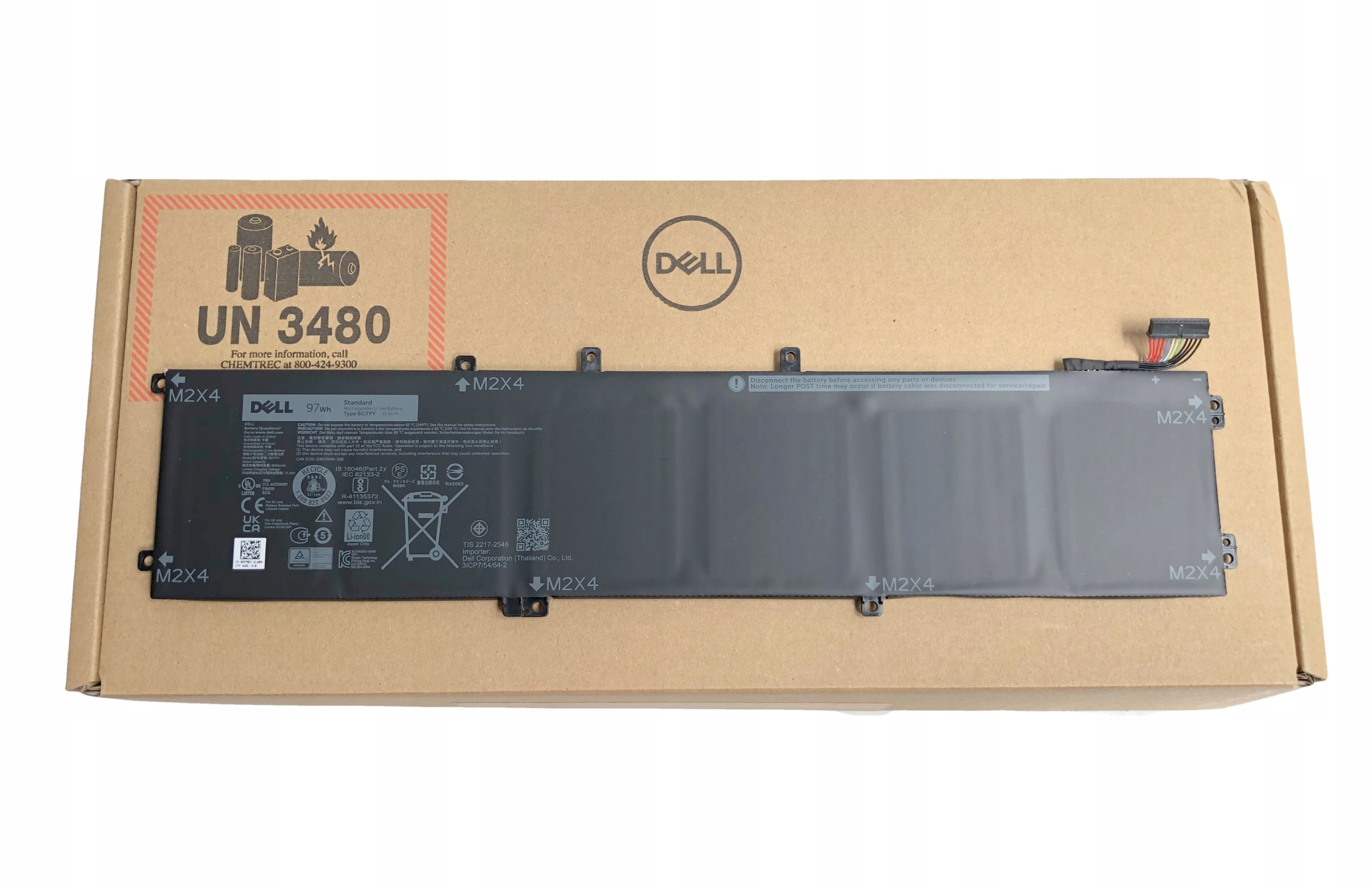 Nowa Oryginalna Bateria Dell Xps 9560 9570 7590 97Wh 6GTPY