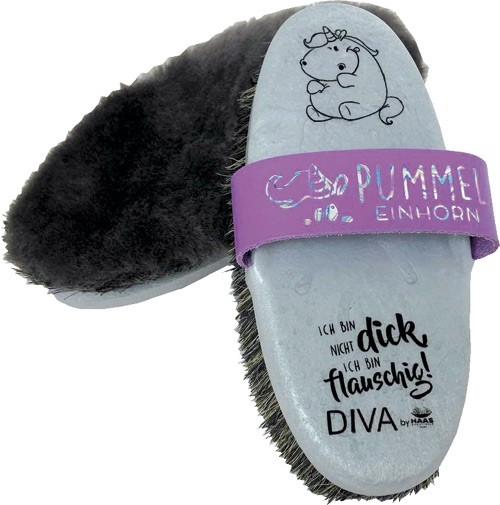 Haas, Szczotka nabłyszczająca, Pummel Diva srebrny