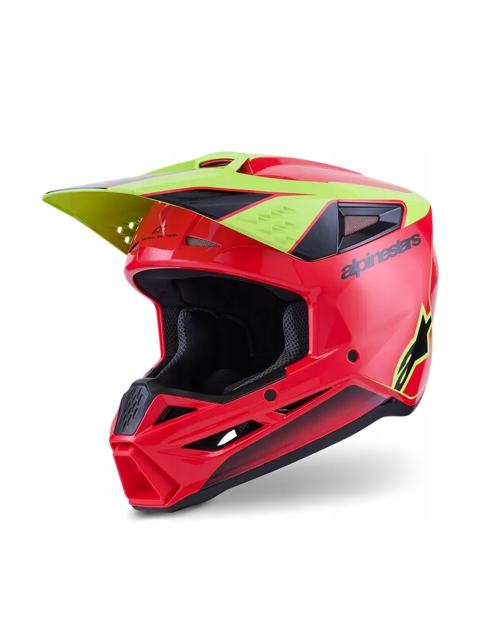 Prilba Alpinestars S-M3 Fray red/yellow/black XL