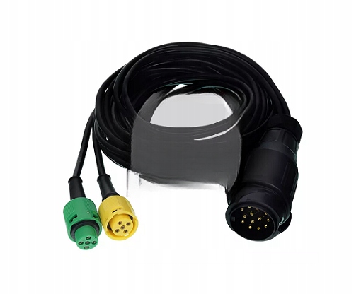 Wiązka elektryczna przyczepy,wtyczka 13/12V,2X Bajonet 5 Pin przewód 5,5M