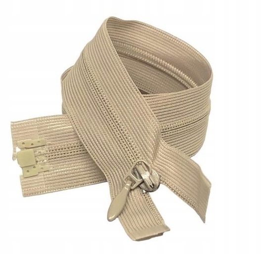 Zamek kryty rozdzielczy ciemny len 45cm
