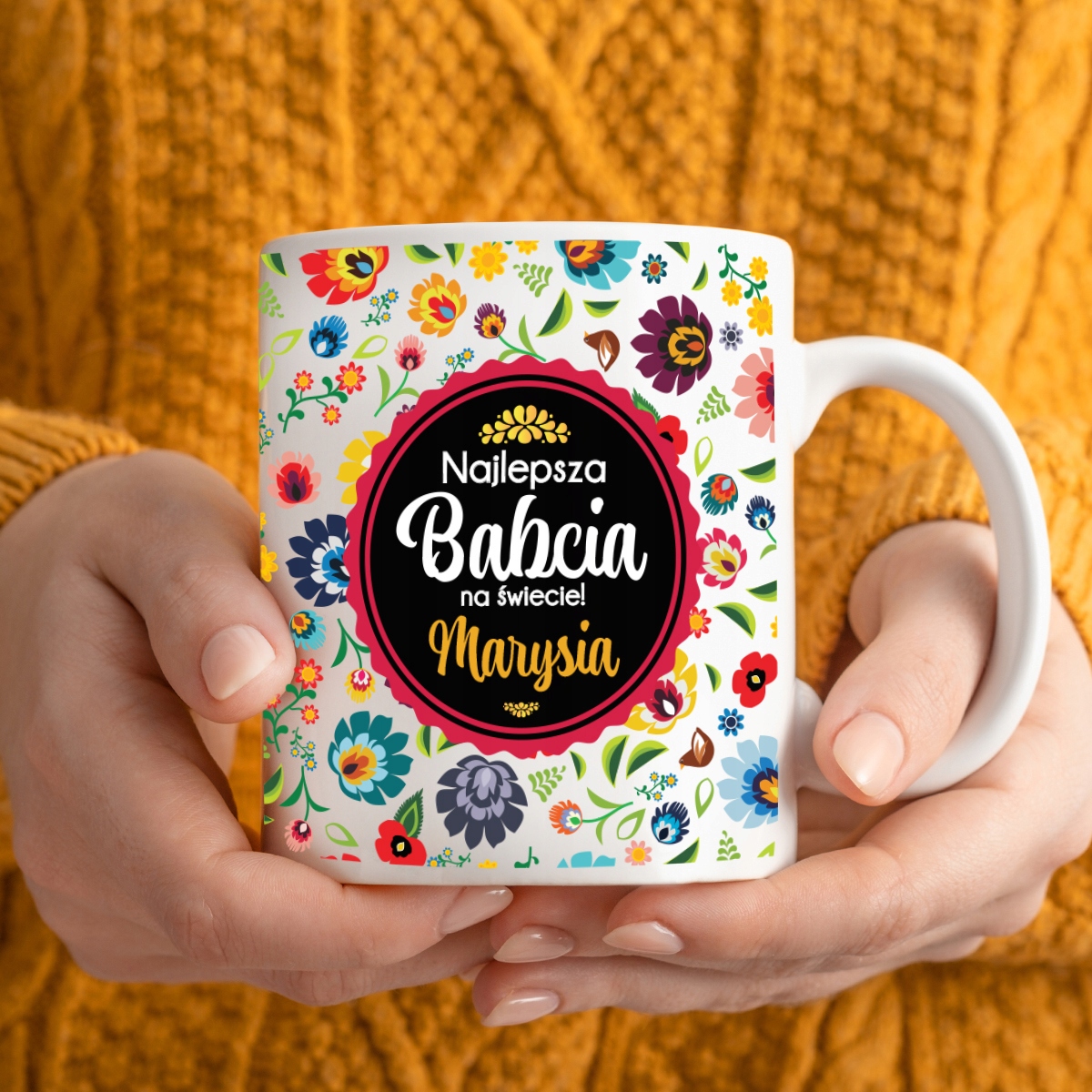 KUBEK Z NADRUKIEM DZIEŃ BABCI REZENT DLA BABCI Marka inna