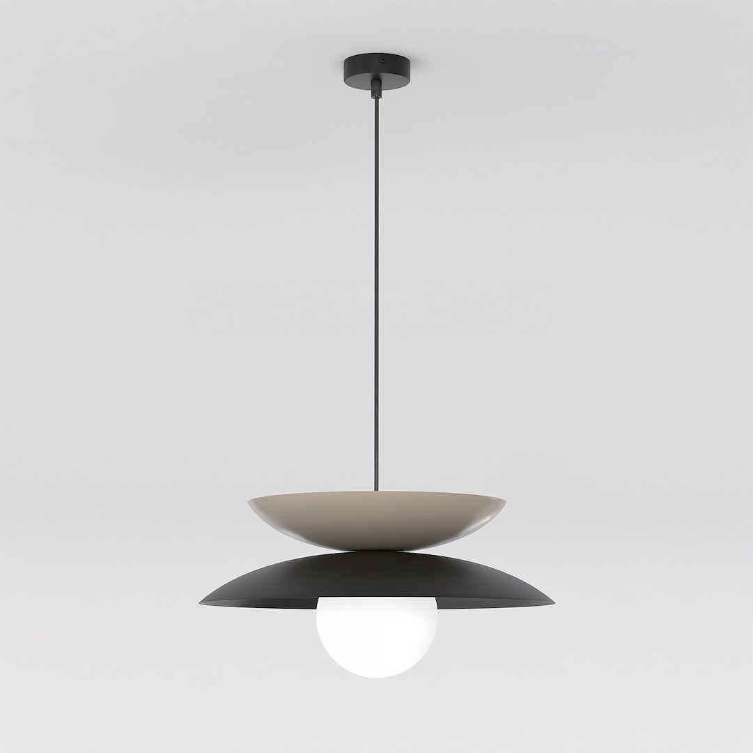Závesná lampa Nagoya Black/Matt je moderná, minimalistická