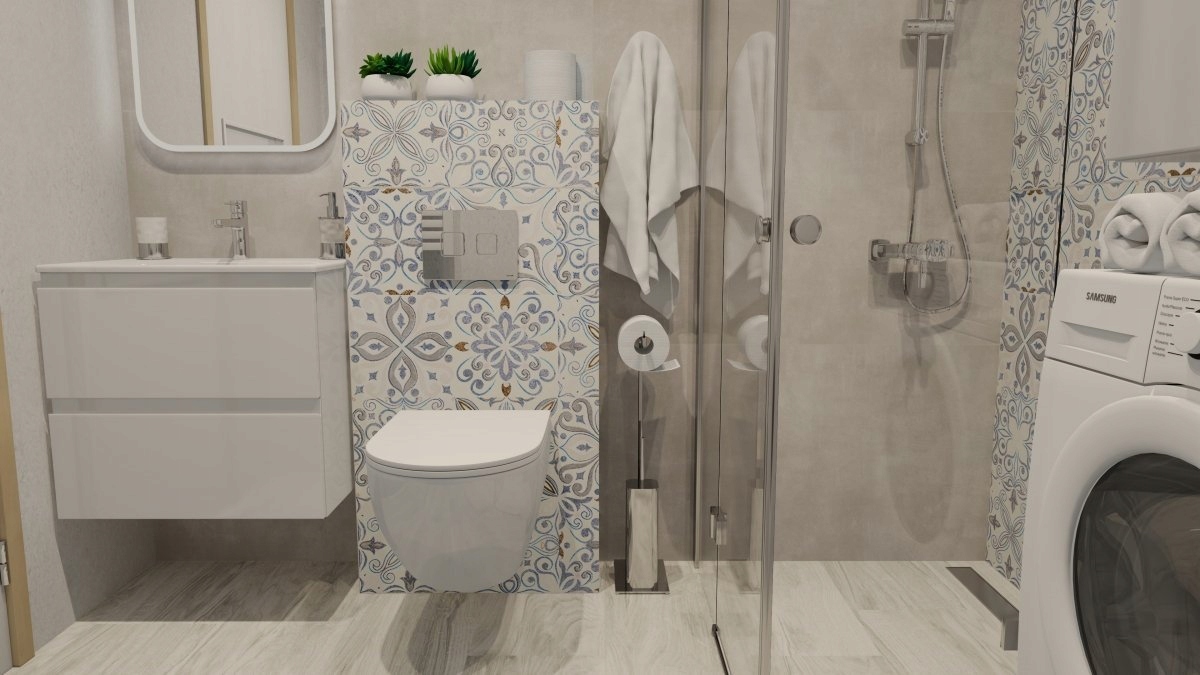 Płytka gresowa TUA PATCHWORK LIGHT MATT 60x60 cm Kolekcja STONE