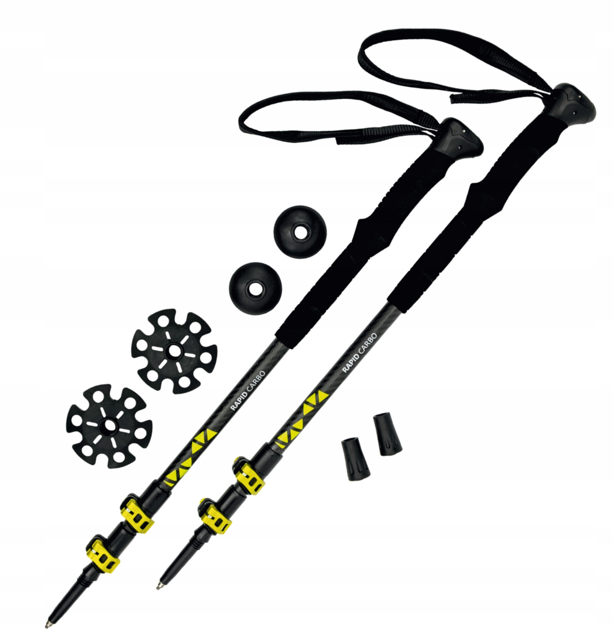 Karbonowe Kije Trekkingowe Nordic Walking Rockland Rapid Carbo 63-135cm