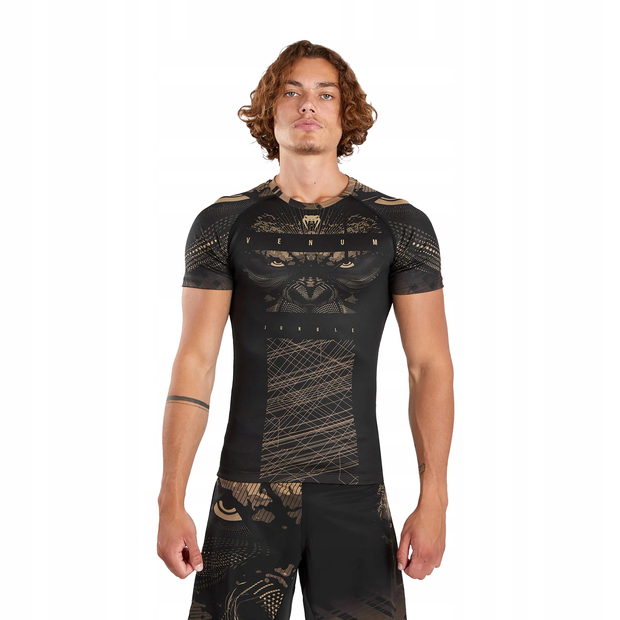 Rashguard męski Venum Gorilla Jungle Rashguard black/sand XXL