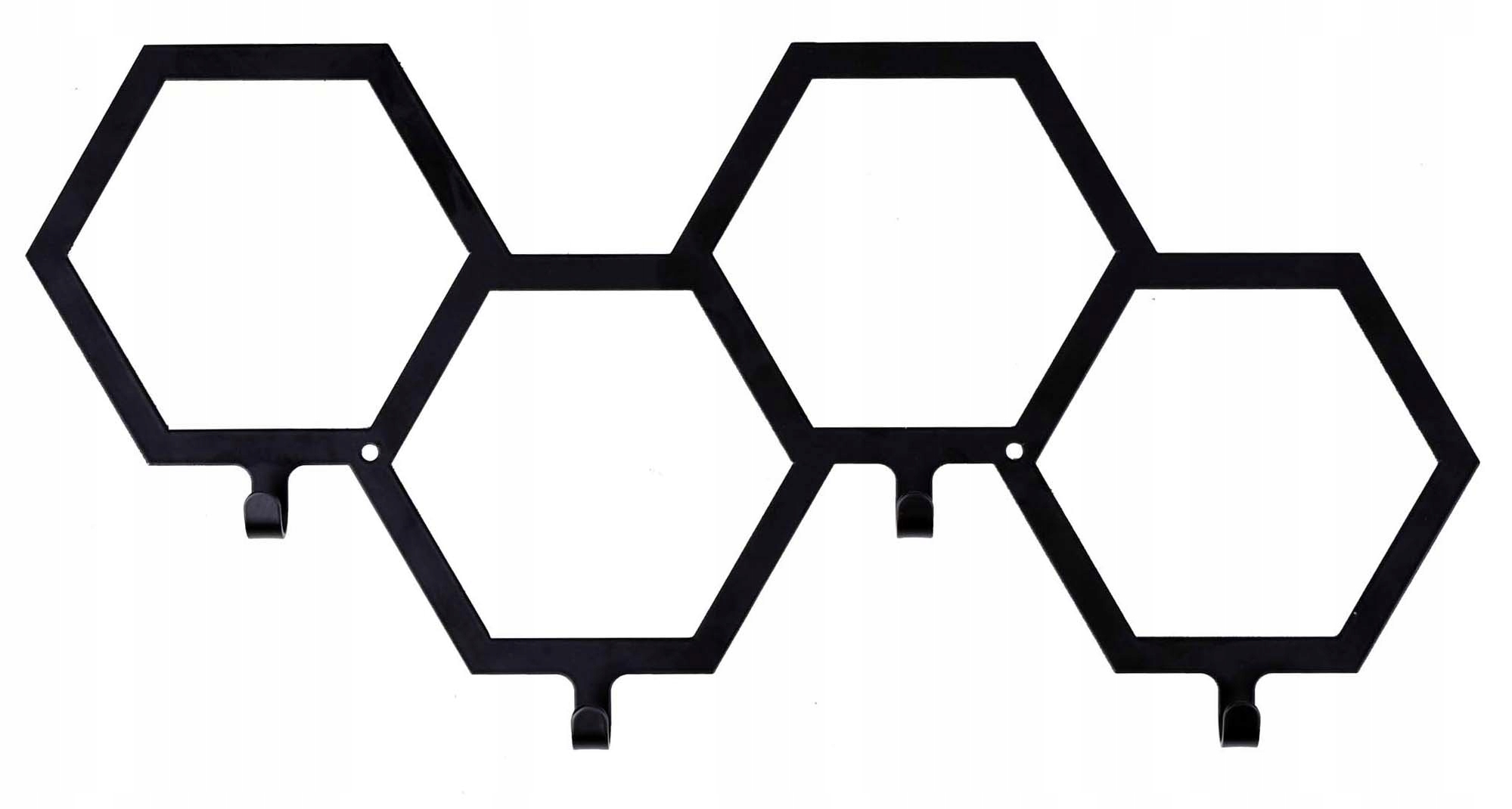 

Wieszak Na Kurtki Klucze Ręczniki Loft Heksagon