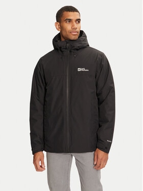Jack Wolfskin Kurtka przeciwdeszczowa Męskie czarny A61870