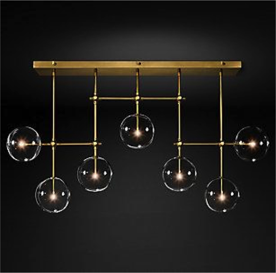 Orbit line – moderní lineární lustr 120 cm