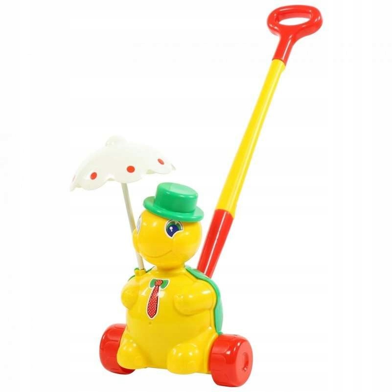 Jeździk Żółwik z rączką spacerowicz 2 kolory 3637