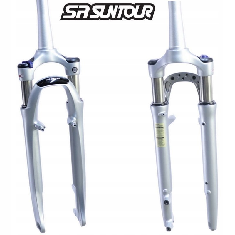 Amortyzator 28"/700C Disc/V-brake Tapered z Blokadą Sr Suntour Ncx Hlo Silv