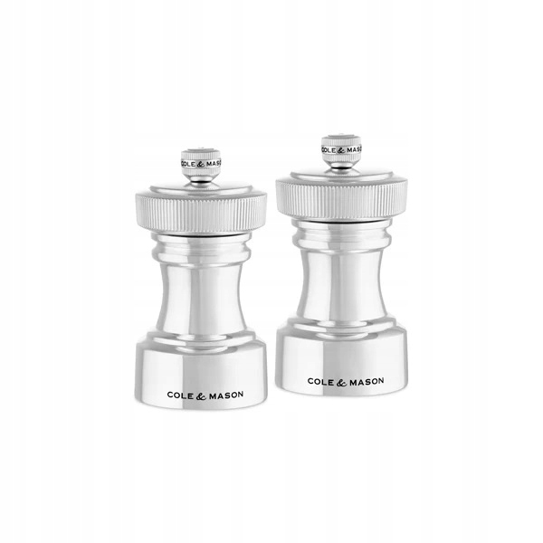Sada mlýnků na sůl a pepř Hoxton Stainless Steel Silver Plate Precision+