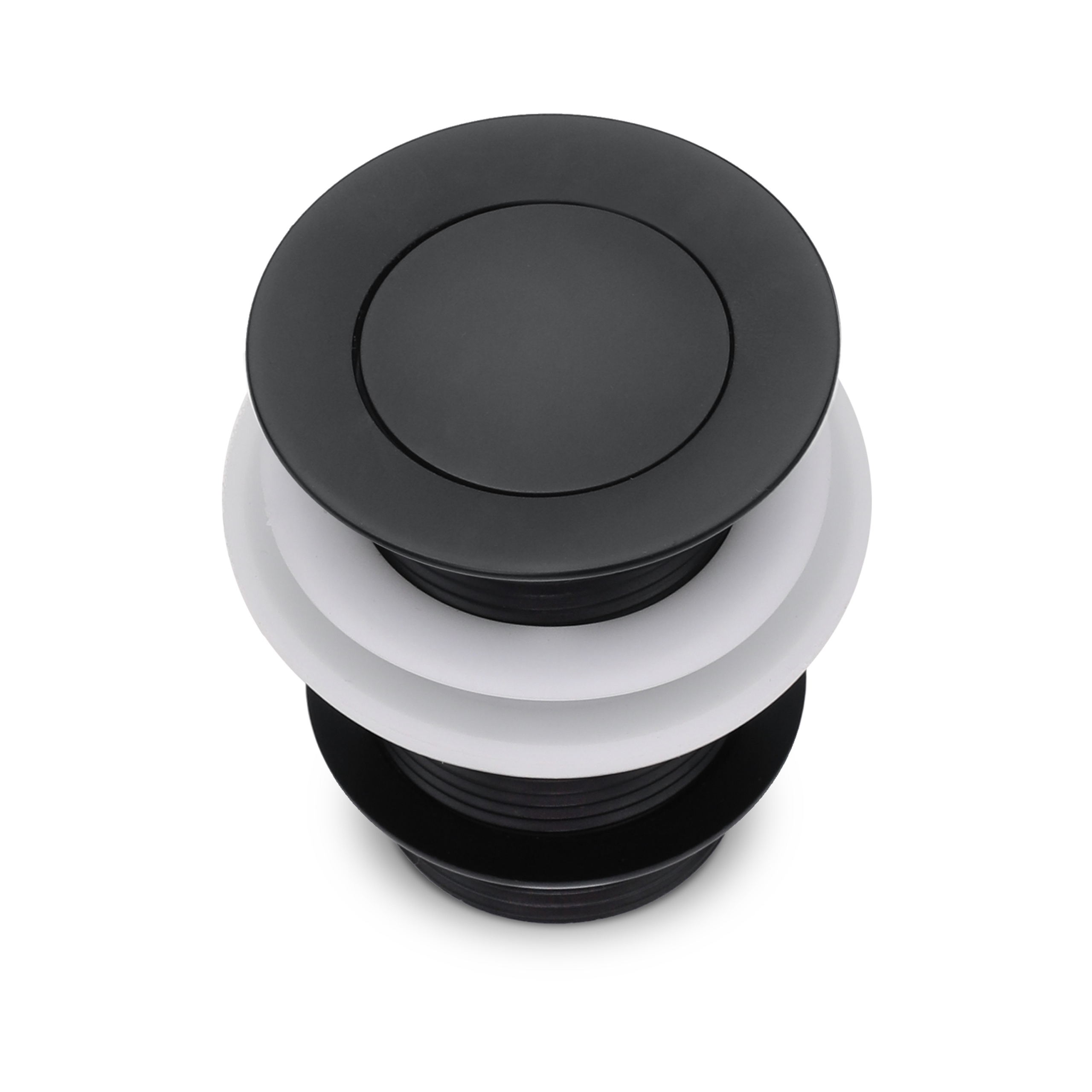 KOREK PRINA BEZ PRZELEWU KLIK-KLAK OKRĄGŁY CZARNY