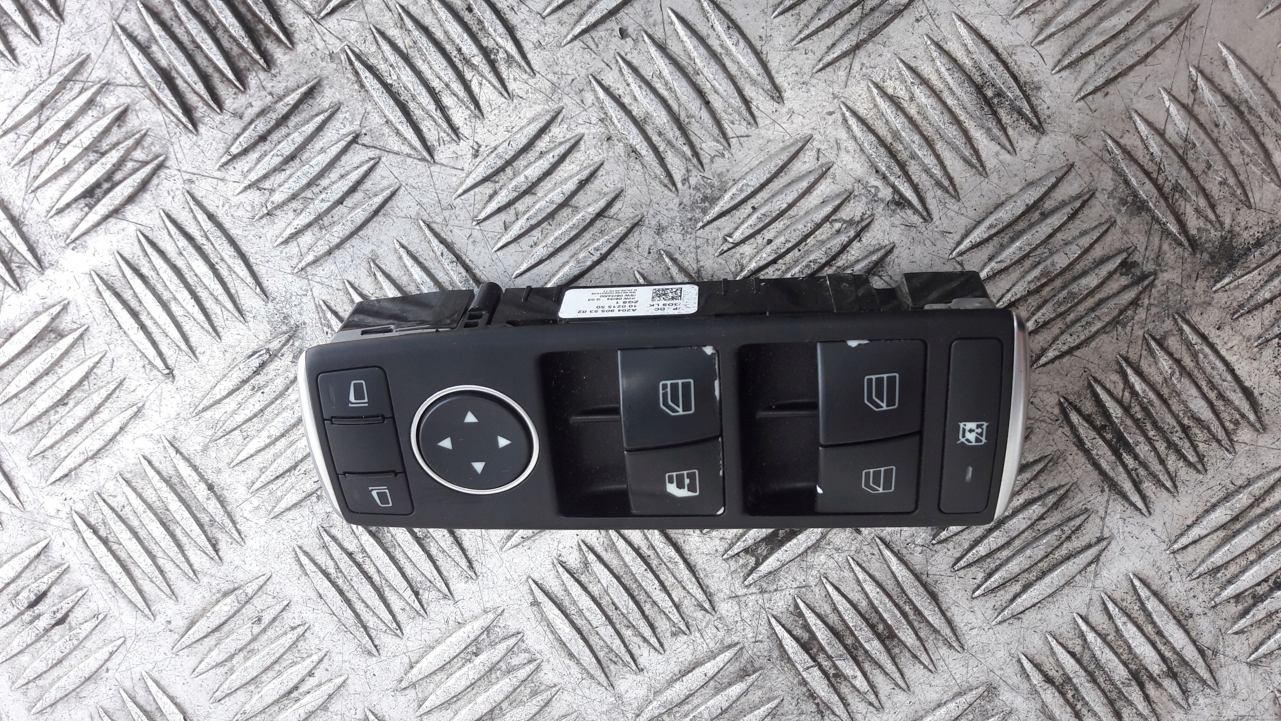 MERCEDES W204 window control switch left front a2049055302