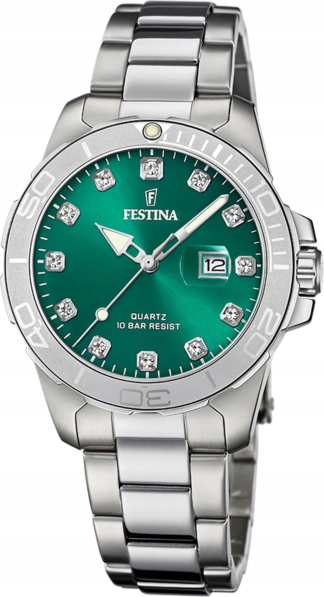 Dámské hodinky Festina F20503-7, Zirkony stříbro