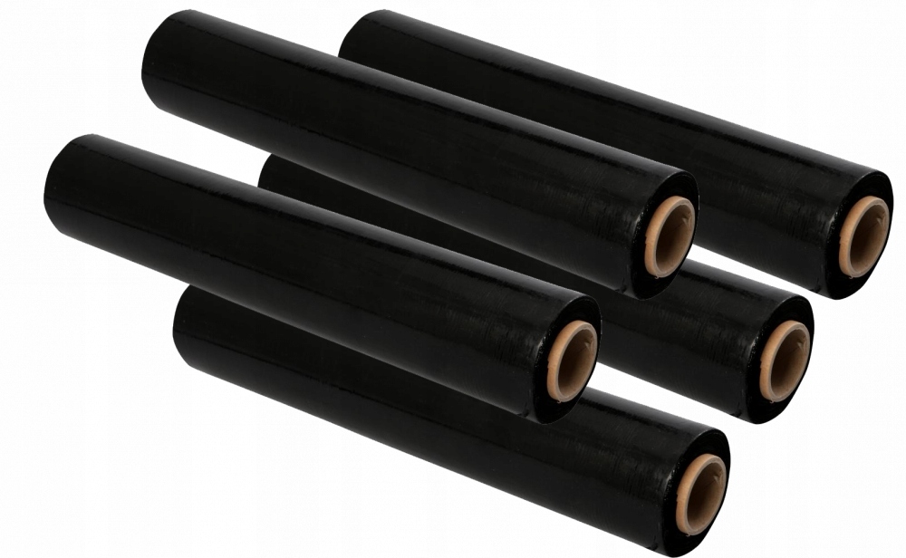 5x FOLIA STRETCH STRECZ STRECH CZARNY 3KG