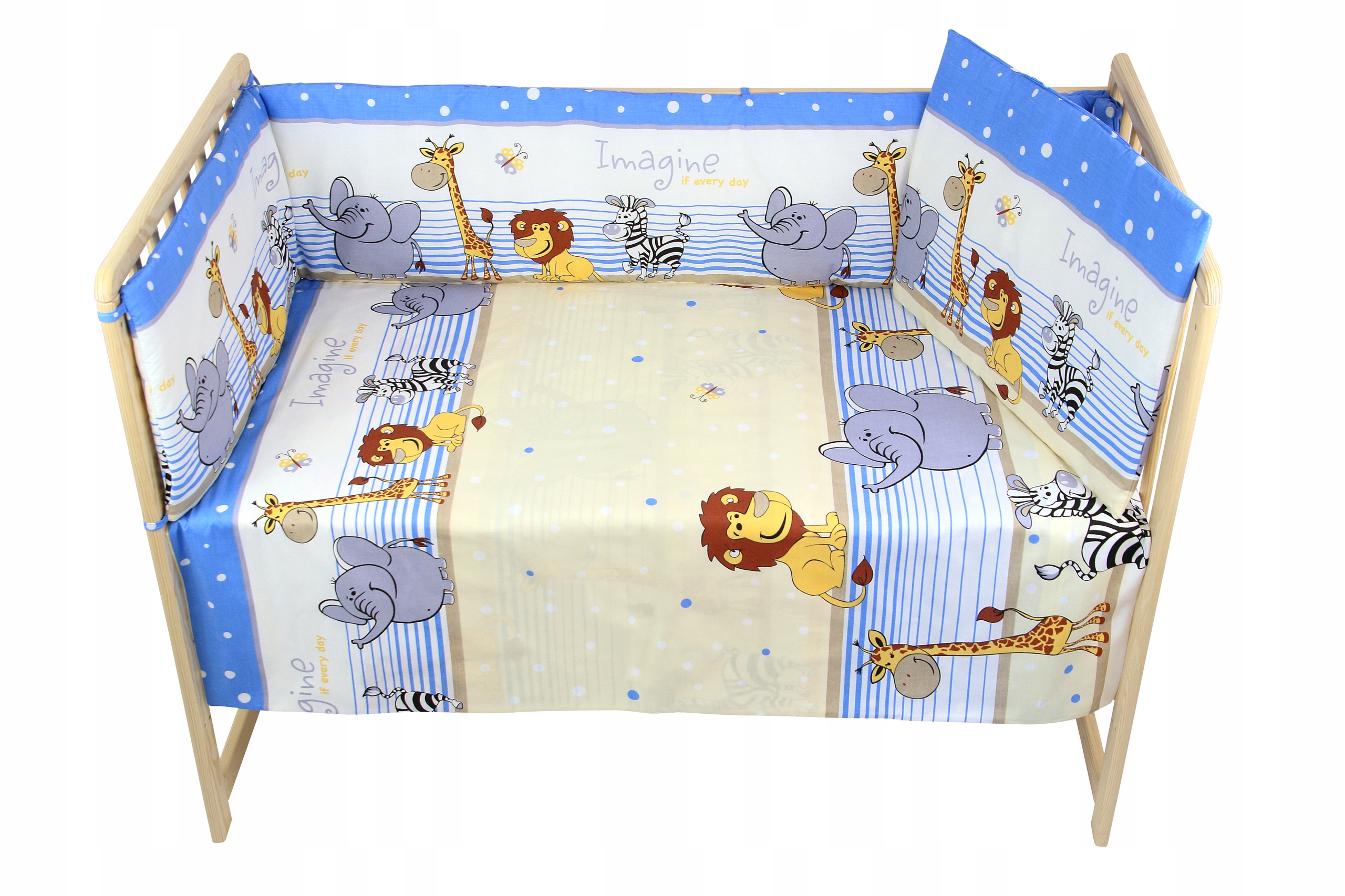 POŚCIEL DZIECIĘCA 120x90 SAFARI BŁĘKIT Kod producenta D01