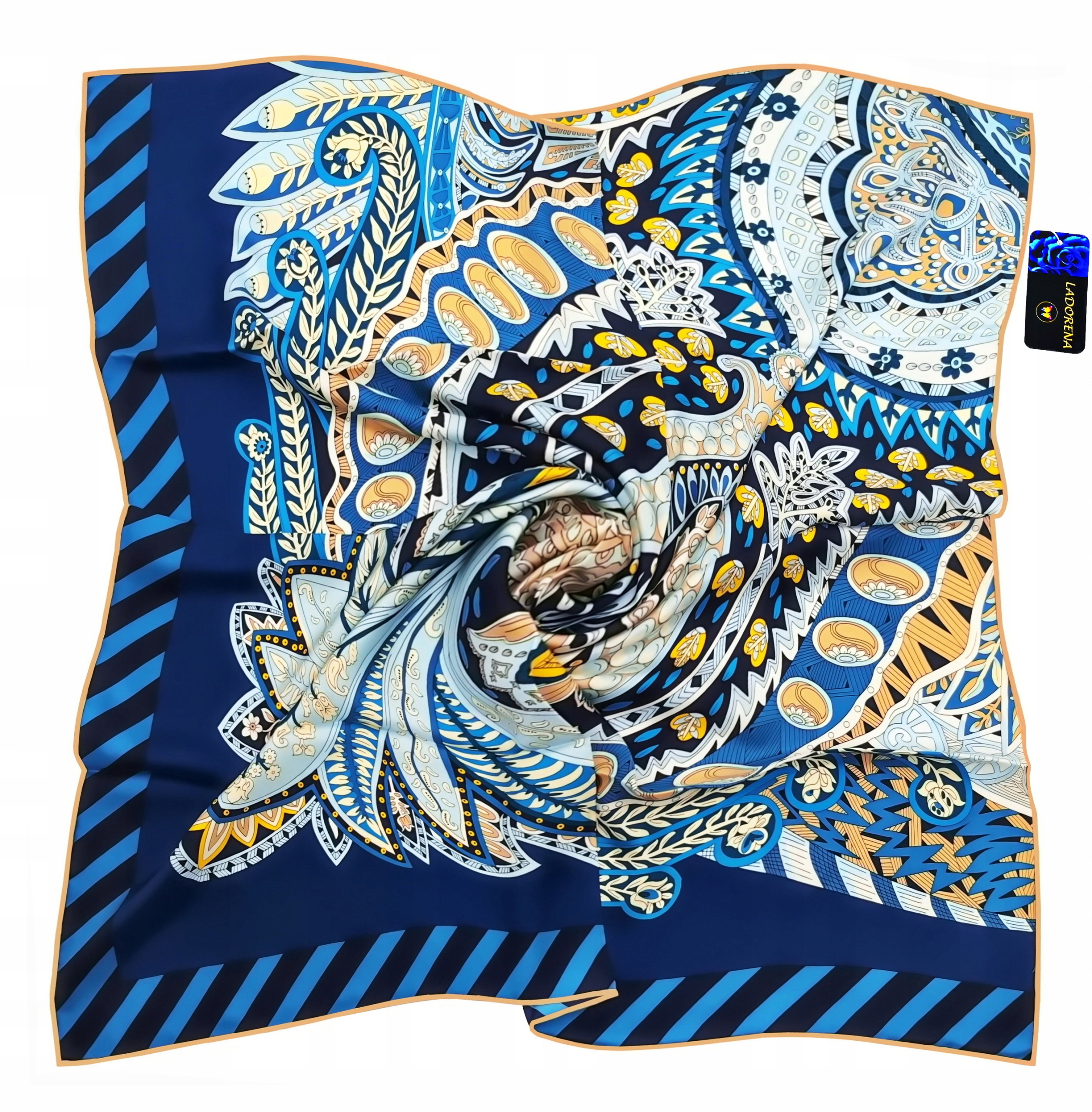 Hedvábný Šátek 100% Hedvábí Přírodní Morušový Značka Prémiová Kvalita